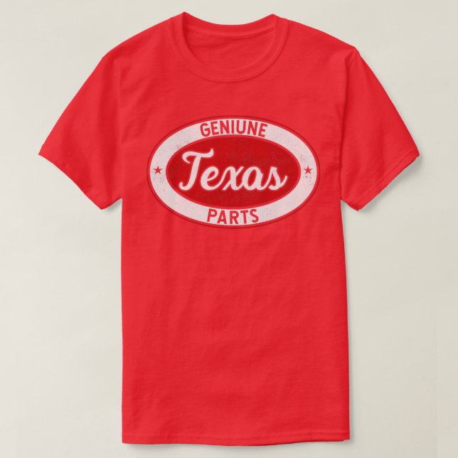 Camiseta Partes originales de Texas para residentes nativos (Diseño del anverso)