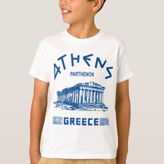 Camiseta Parthenon - Atenas - Griego (azul)