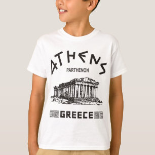 Camiseta Parthenon - Atenas - Griego (negro)