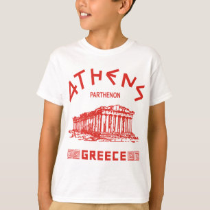 Camiseta Parthenon - Atenas - Griego (rojo)