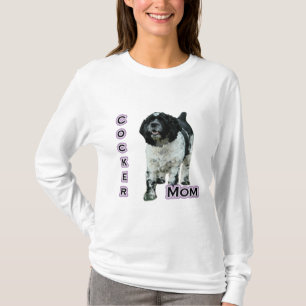 Camiseta Parti Cocker Spaniel Mom; Mom of Cocker Spaniel