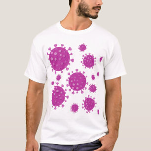 Camiseta Partícula viral púrpura