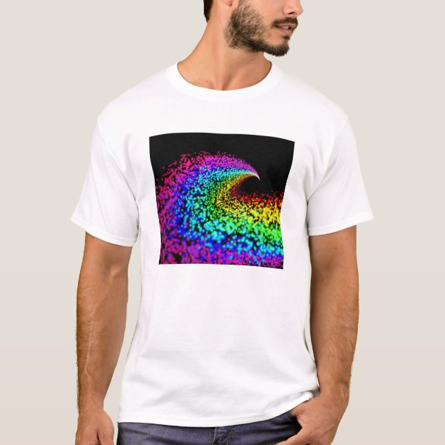 Camiseta Partículas coloreadas (Anverso)