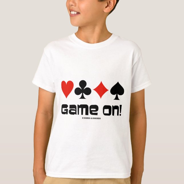 Camiseta ¡Partida! (Cuatro Trajes De Tarjeta) (Anverso)