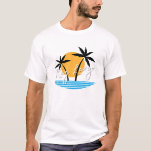 Camiseta Partida de vacaciones de Largo Beach Palm Tree coi