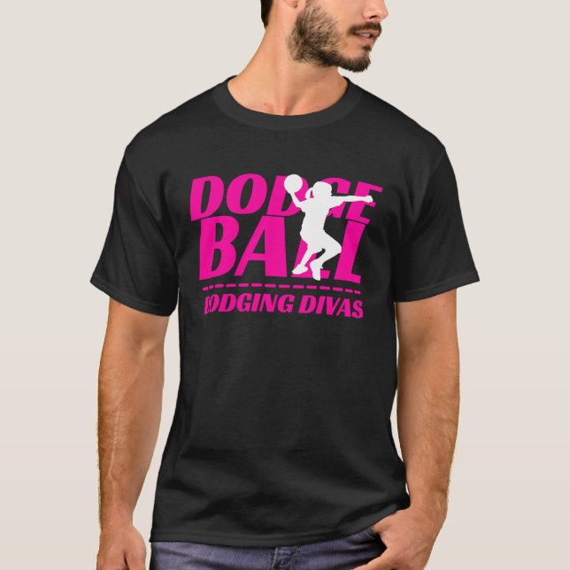 Camiseta Partida del equipo del Torneo de Dodgeball Divas d (Anverso)
