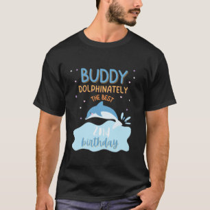 Camiseta Partida familiar de Fiesta de Dolphin Bday de Buda