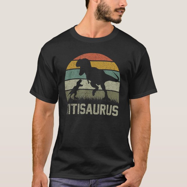 Camiseta Partida Titi Saurus T Rex Dinosaur Titisaurus (Anverso)