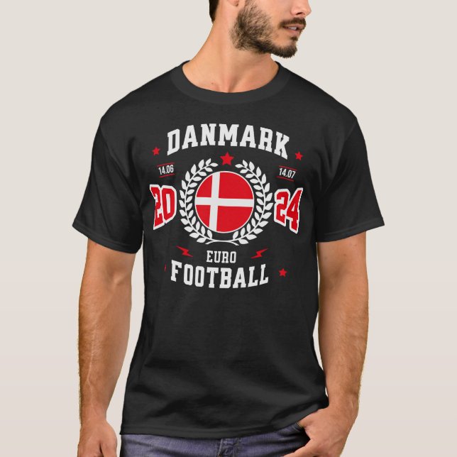 Camiseta Partidario de Dinamarca 2024 (Anverso)