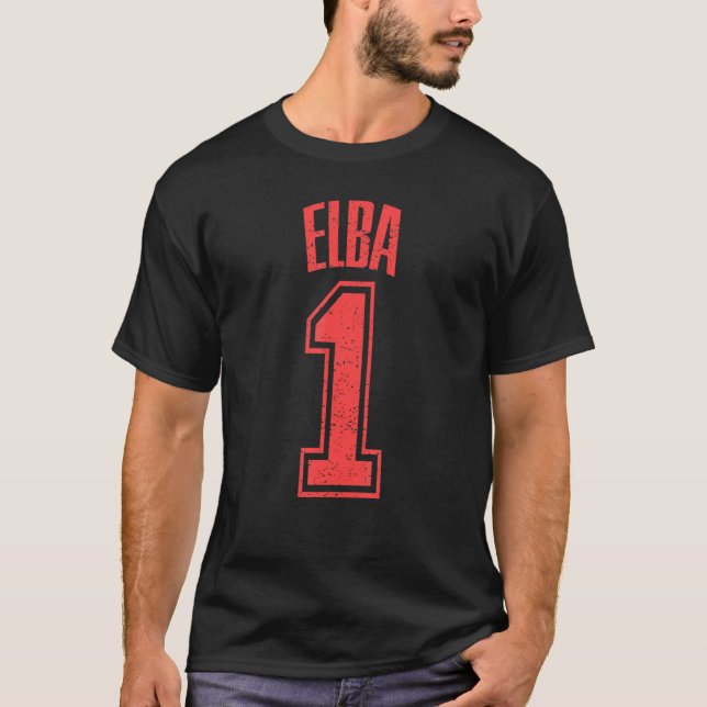 Camiseta Partidario de Elba Número 1 Mayor Ventilador (Anverso)