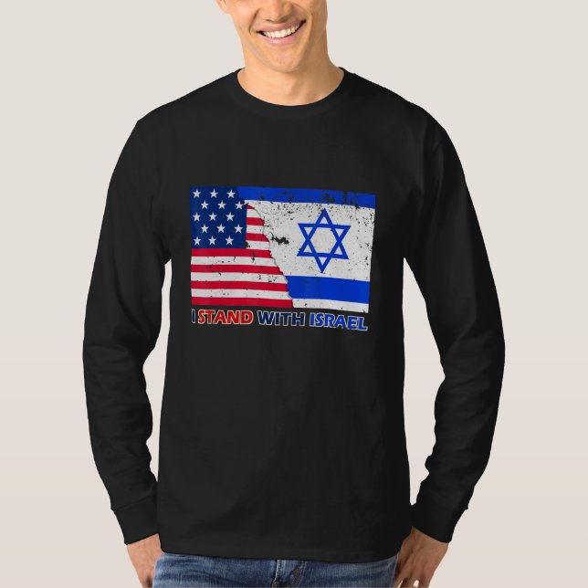 Camiseta Partidario de Israel apoyo a Israel patriótico (Anverso)