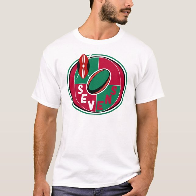 Camiseta Partidario de Kenia del Rugby 7 (Anverso)