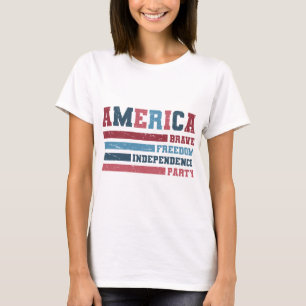 Camiseta Partido América Valiente, Libertad, Independencia
