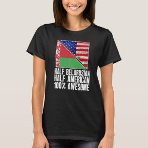 Camiseta Partido Bandera de Estados Unidos bielorruso mitad