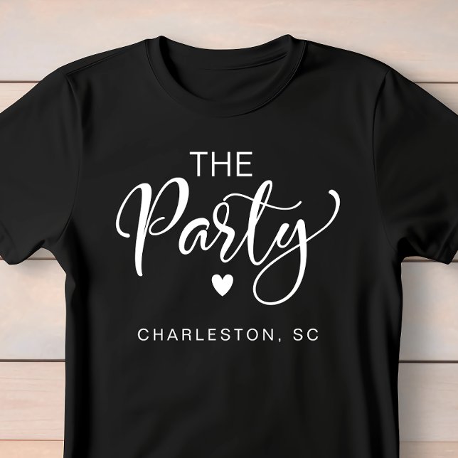 Camiseta Partido Cute Charleston Bachelorette (Celebrate the bride-to-be in fun and style at her bachelorette party)