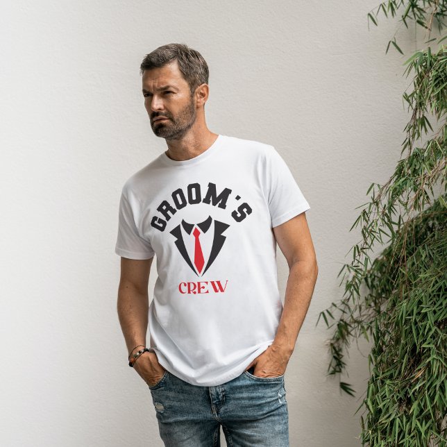 Camiseta Partido de Bachelor del equipo Groomsman de Groom (Subido por el creador)