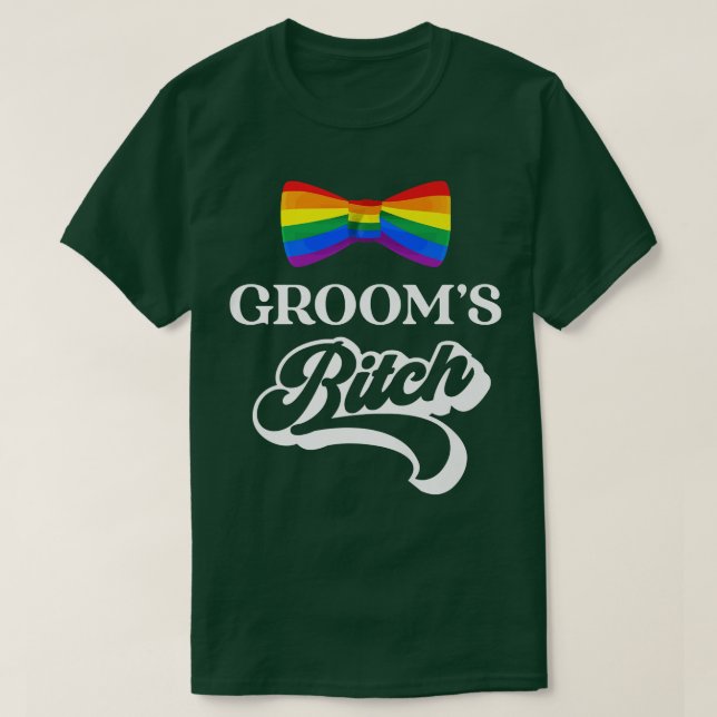 Camiseta Partido de Bachelor Gay del Orgullo LGBT aumenta c (Diseño del anverso)