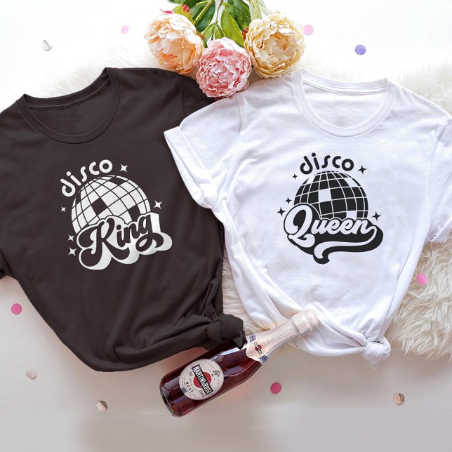 Camiseta Partido de compromiso de novias Disco King Groom (Subido por el creador)