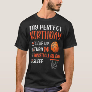 Camiseta Partido de cumpleaños 14 años del baloncesto Bda