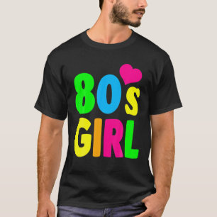 Camiseta Partido De Cumpleaños Chica De 80, Ropa De Vintage