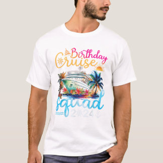 Camiseta Partido de cumpleaños de la brigada de cruceros Bi