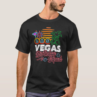 Camiseta Partido de Cumpleaños de Las Vegas Retro Sunday