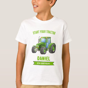 Camiseta Partido de Cumpleaños del Tractor