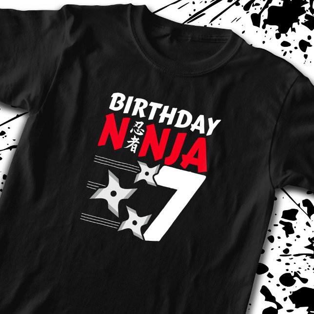 Camiseta Partido de Cumpleaños Ninja - Cumpleaños Ninja 7 (Subido por el creador)