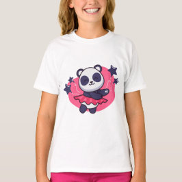 Camiseta Partido de Cumpleaños Panda Dance Cute