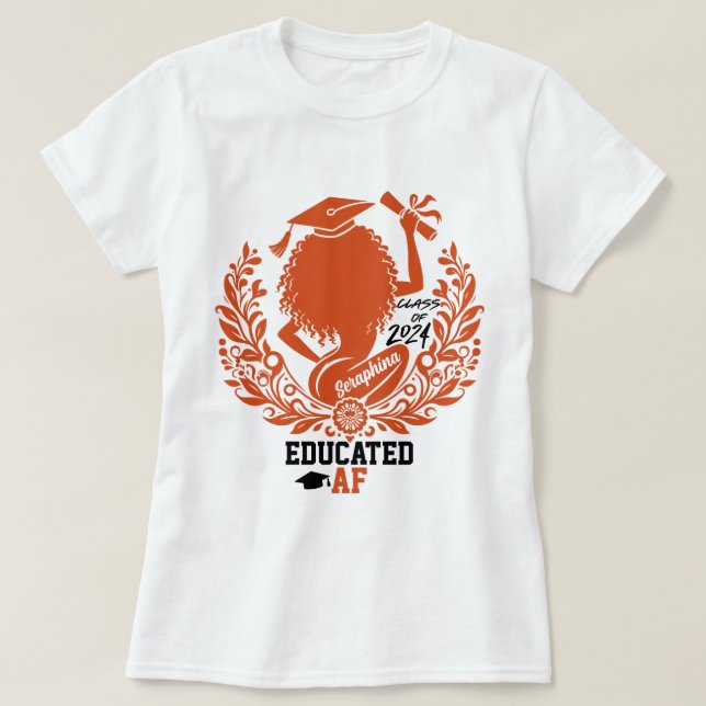 Camiseta Partido de Graduación de Naranja del equipo de twe (Diseño del anverso)