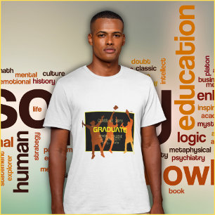 Camiseta Partido de Graduación Tecno Multicolor Moderno