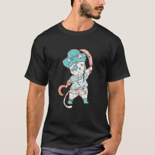Camiseta Partido de Halloween disfraz Pirata gato animal ve