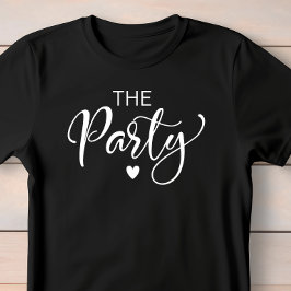 Camiseta Partido de la Bachelorette de Guión Blanco