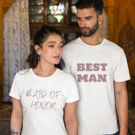 Camiseta Partido de la Boda Blanca del Mejor Hombre