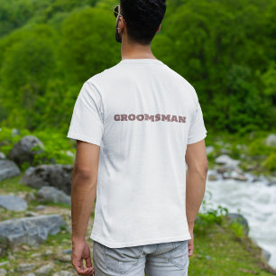 Camiseta Partido de la Boda Blanca Groomsman