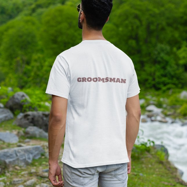 Camiseta Partido de la Boda Blanca Groomsman (Subido por el creador)