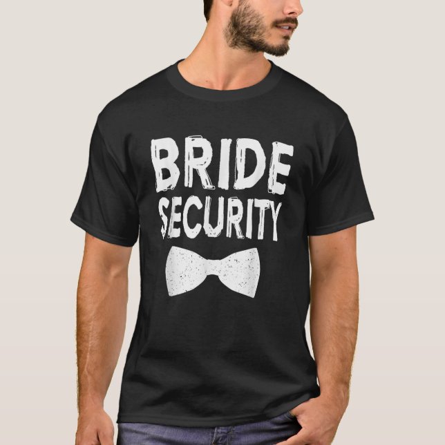 Camiseta Partido de la boda de la seguridad de la novia (Anverso)
