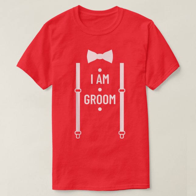 Camiseta Partido de la Boda en Groom Mejor Bachelor G (Diseño del anverso)