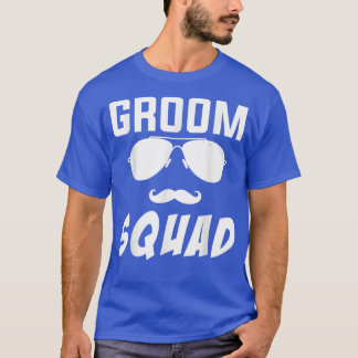 Camiseta Partido de la Boda Escuadrada Groom