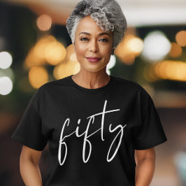 Camiseta Partido de los 50 Años de Blanco Negro moda