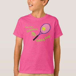 Camiseta Partido de los Años Deportivos de Tenis Rosa