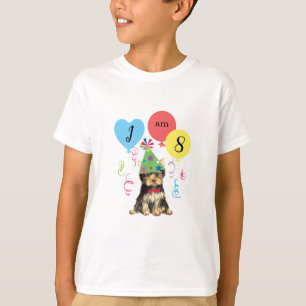 Camiseta Partido de los Cumpleaños Globos Yorkie