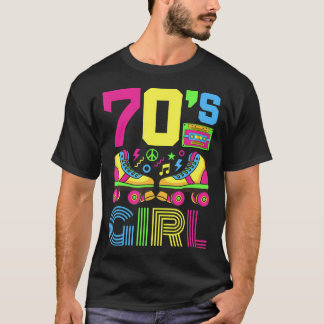 Camiseta Partido De Moda De Los Años 70 Chica De Los 70