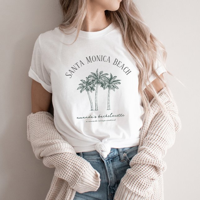 Camiseta Partido de soltería Colorable Palm Tree (Subido por el creador)