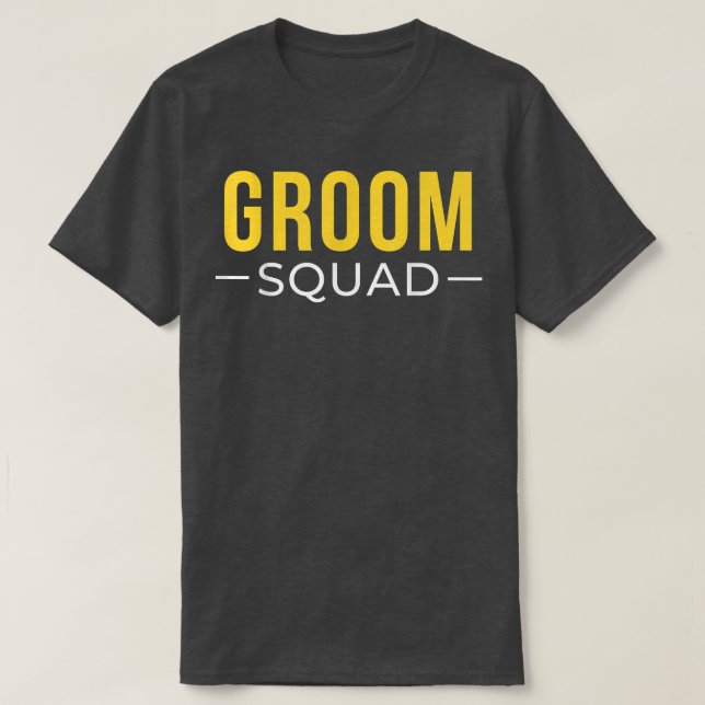 Camiseta Partido de solteros coincidentes con Team Groom (Diseño del anverso)