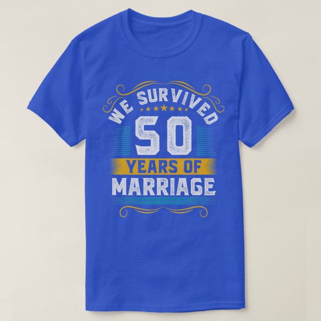 Camiseta Partido del Aniversario del 50° Boda Parejas Espos (Diseño del anverso)