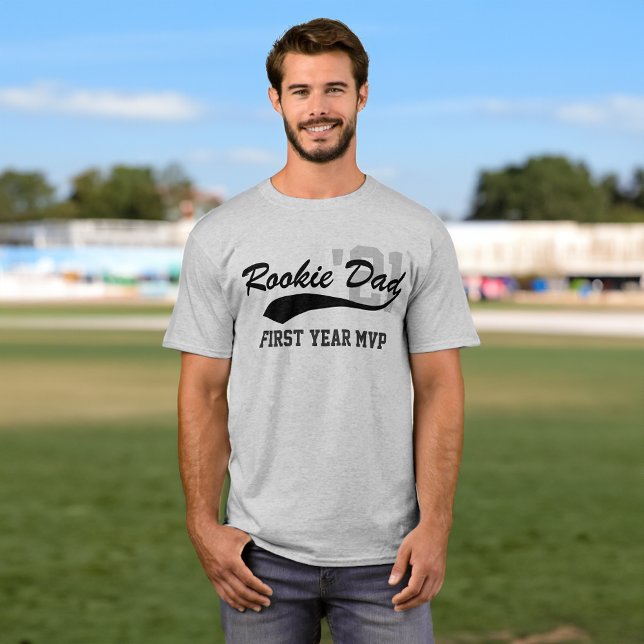 Camiseta Partido del Primer Año de Rookie Dad (rookie dad new dad tshirt)