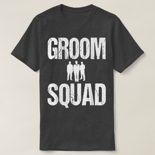 Camiseta Partido Groom Squad Wedding Mejor HombreEquipo Tee (Diseño del anverso)
