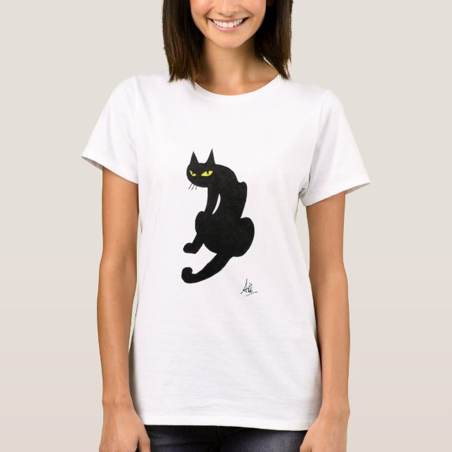 CAMISETA PARTIDO NEGRO CAT NINJA HALLOWEEN (Anverso)