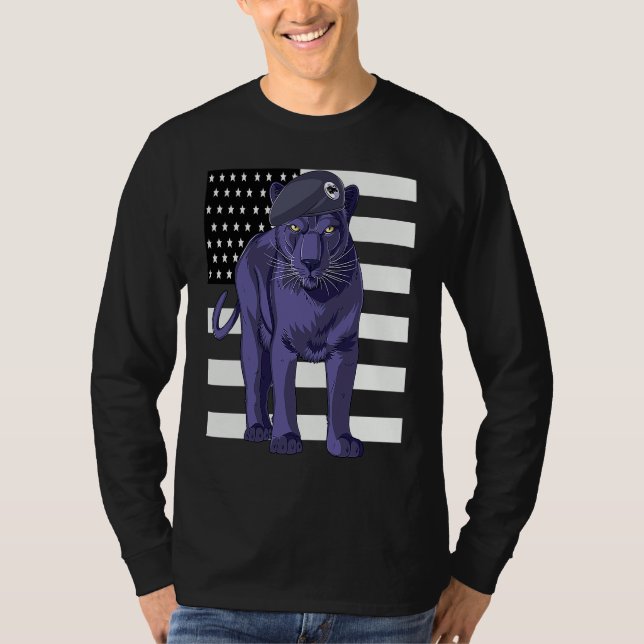Camiseta Partido Pantera de la Historia Negra (Anverso)